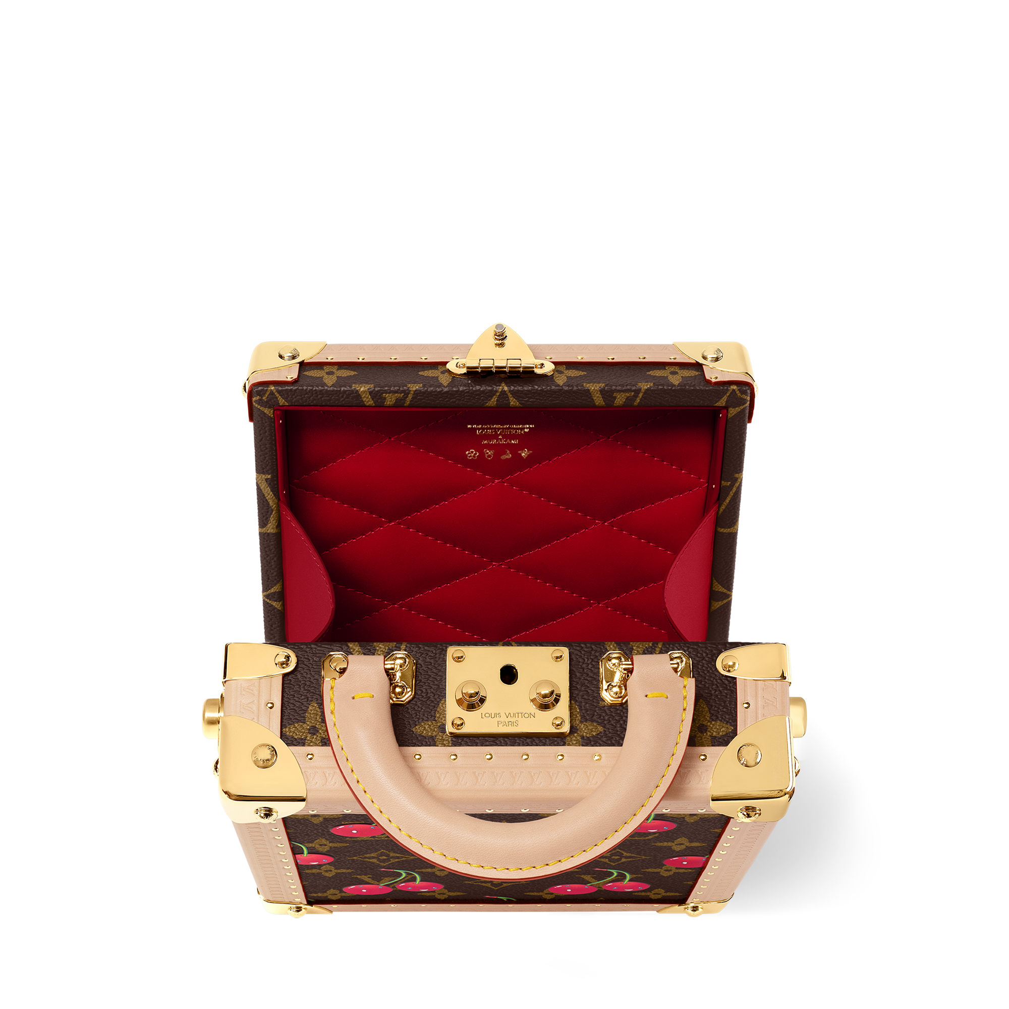 LV x TM Mini Square Trunk Cherry Other Monogram Canvas - Trunks